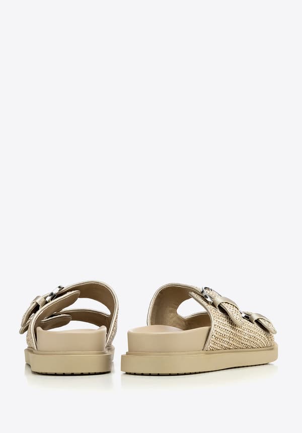 Wittchen dam beiga vävda flip-flops, beige syntetiskt material
