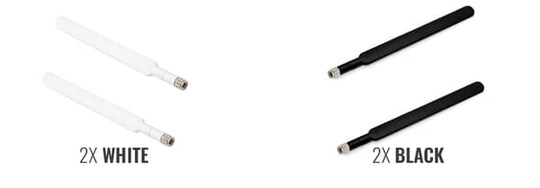 2x LTE-antenni Huawei B593 E5186 B525:lle - musta