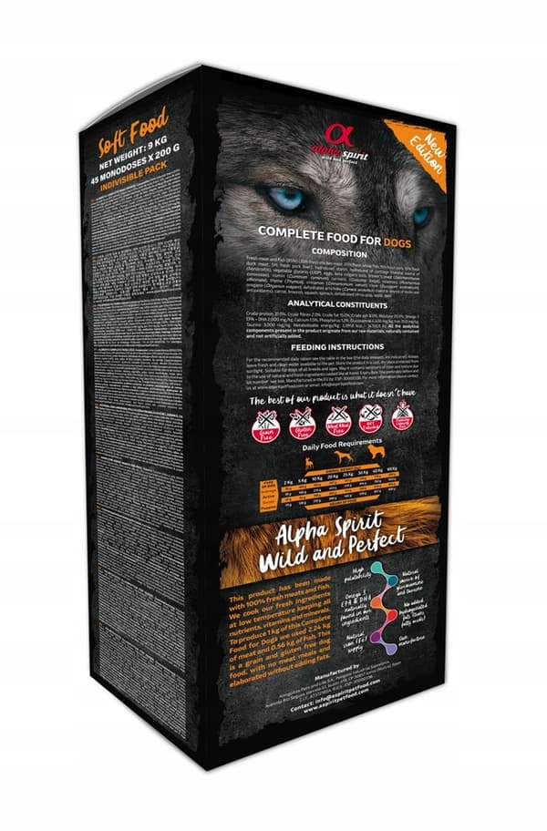 Alpha Spirit komplett för hundar MULTIPROT 9 kg