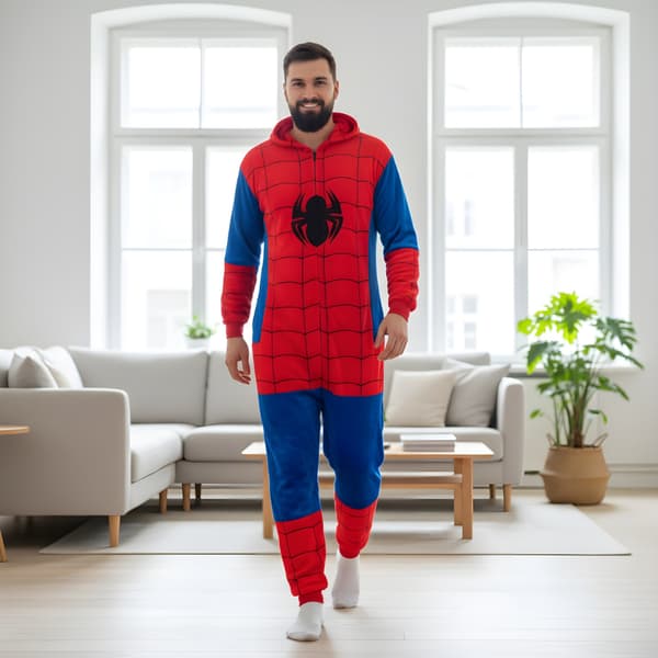 Spiderman kigurumi-pyjamas kostym 145-155 cm