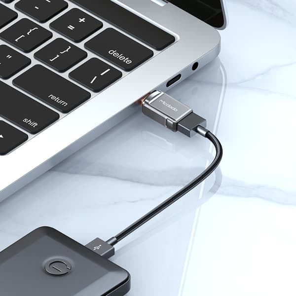 MCDODO ADAPTER USB-A 3.0 TILL USB-C TILL USB TYP C 3A 5GBPS OTG