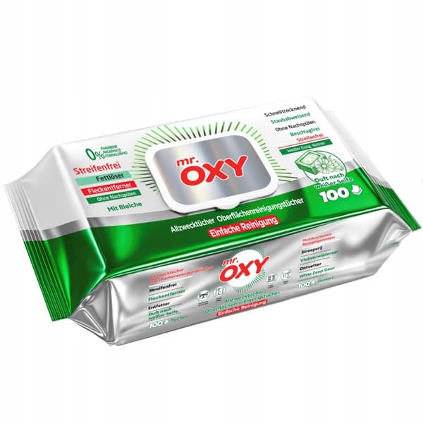 Vådservietter Mr. Oxy - duft af hvid sæbe