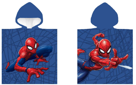 SPIDER-MAN Poncho BARNHANDDUK Badöverdrag 100% Bomull MARVEL