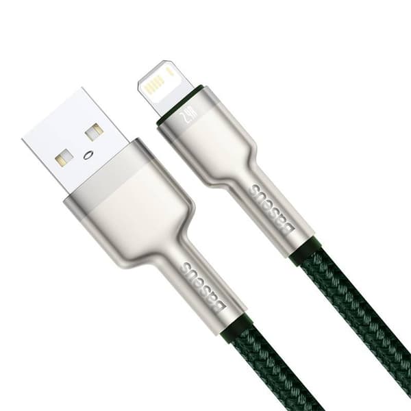 Baseus Cafule USB-Lightning-kaapeli, 2.4A, 1m (vihreä)