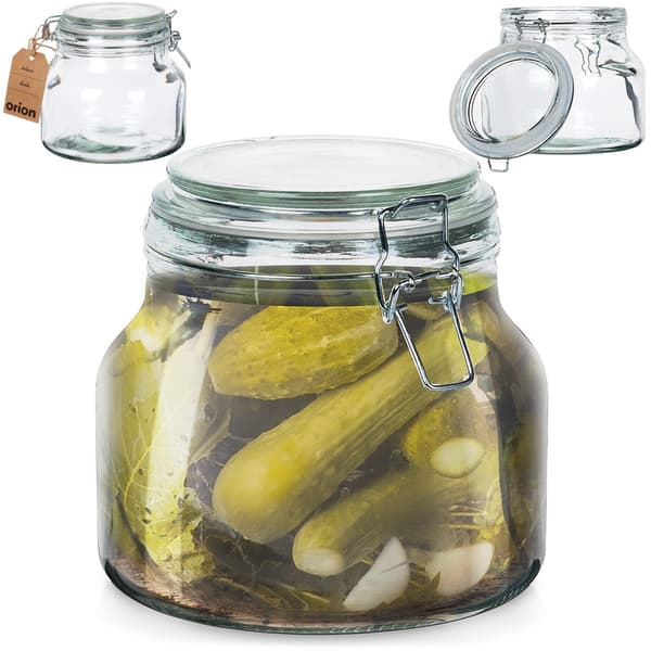 Glaspatentkrukke med klips IRMA 1,85 l