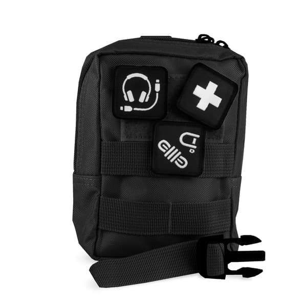 Offlander Molle Universal Taktisk Pocket med Kardborre, Svart