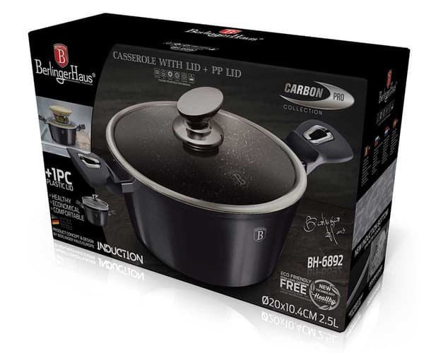 GRANITPOTTE 20 cm BERLINGERHAUS BH-6892 CARBON PRO