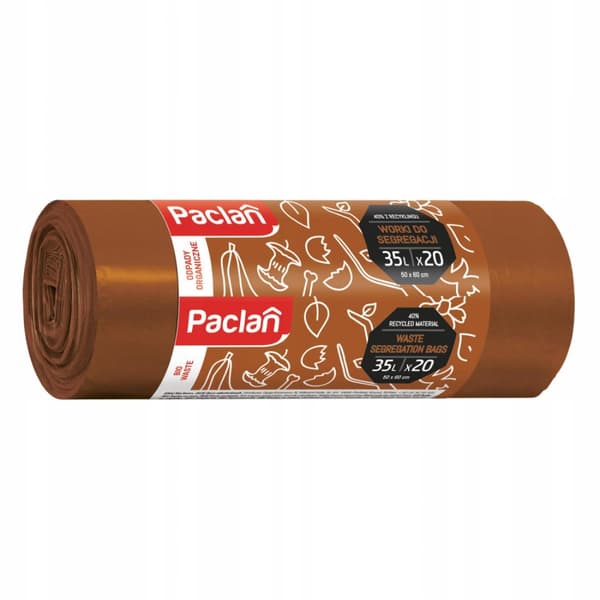 Paclan biojäte-pussi 35l 20 kpl rulla
