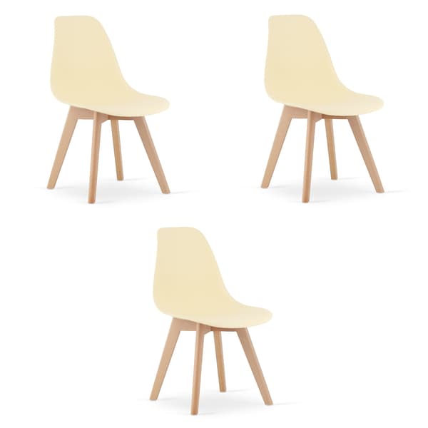 KITO stol - cremefarvet x 3