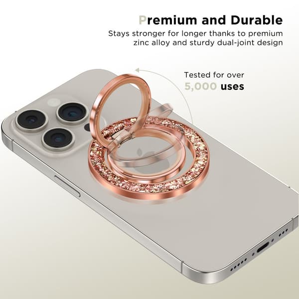 TECH-PROTECT MMR200 MAGNETISK MAGSAFE TELEFONRING ROSEGULD