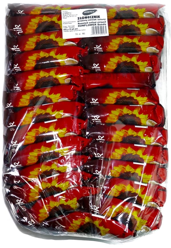 Solrosfrön med kryddor 150 g. SONPEX 25 st.