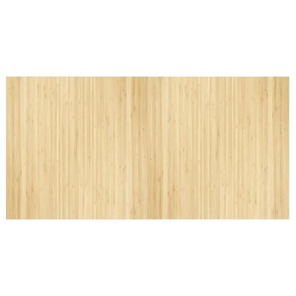 vidaXL Rektangulär matta, ljus naturfärgad, 100x200 cm, bambu