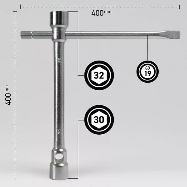 MJW Rörhjulsnyckel 30-32 mm