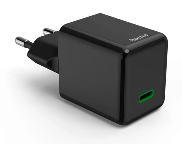 HAMA Super Mini Power Delivery Quickcharge USB-C 45W Sort Vægoplader