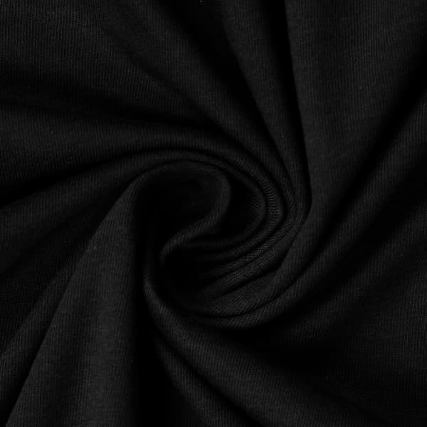 Jersey-stræklagen 210/220x190/200 PREMIUM Sort