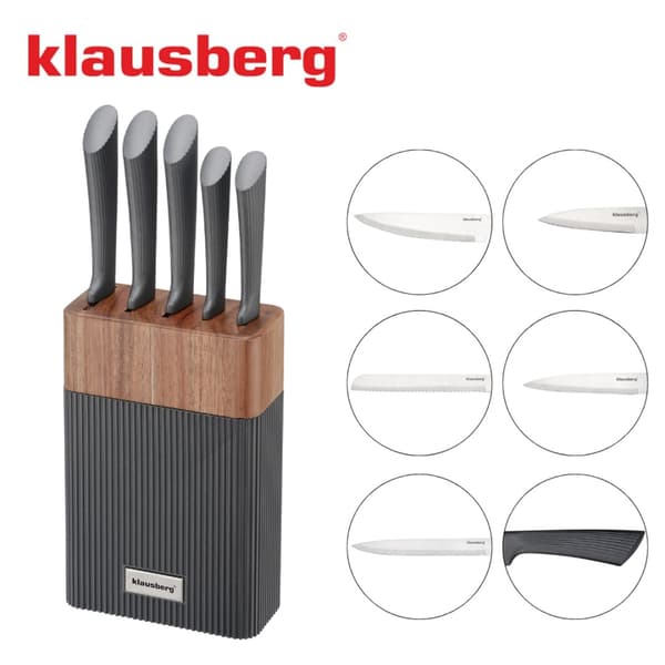 KLAUSBERG KB-7979 KNIVSET I AKACIABLOCKBLOCK