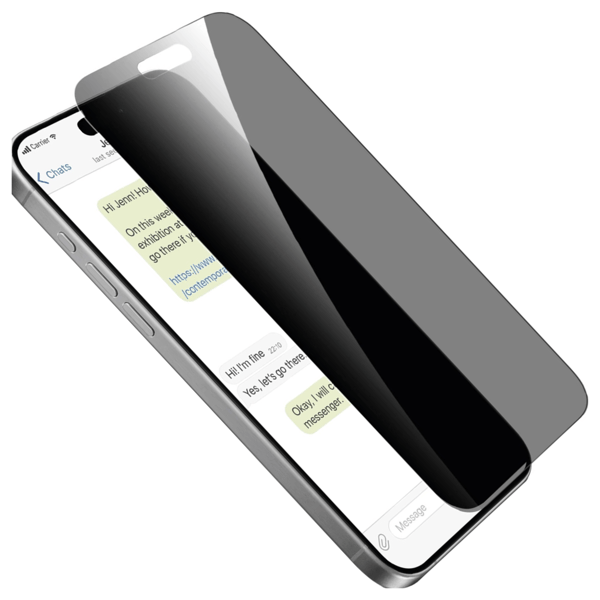 Puro Privacy Härdat Glas för iPhone 16 Pro Max / iPhone 15 Pro Max