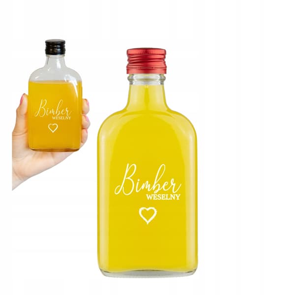 200ml pensel med tryck BRÖLLOP MÅNSKEN Bröllopspresent 0,2l