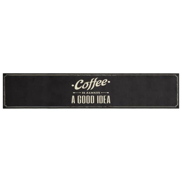 vidaXL Köksmatta kaffe, 60x300 cm, sammet