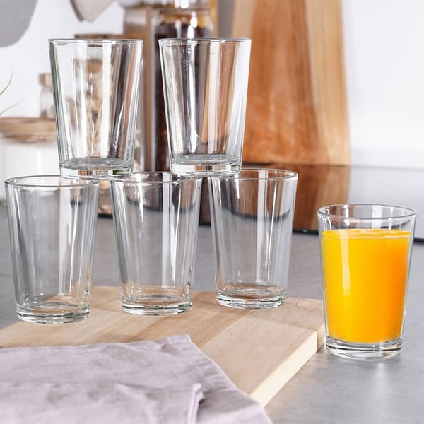 Glaskanna med lock 1,4 l + glas 6 st 200 ml