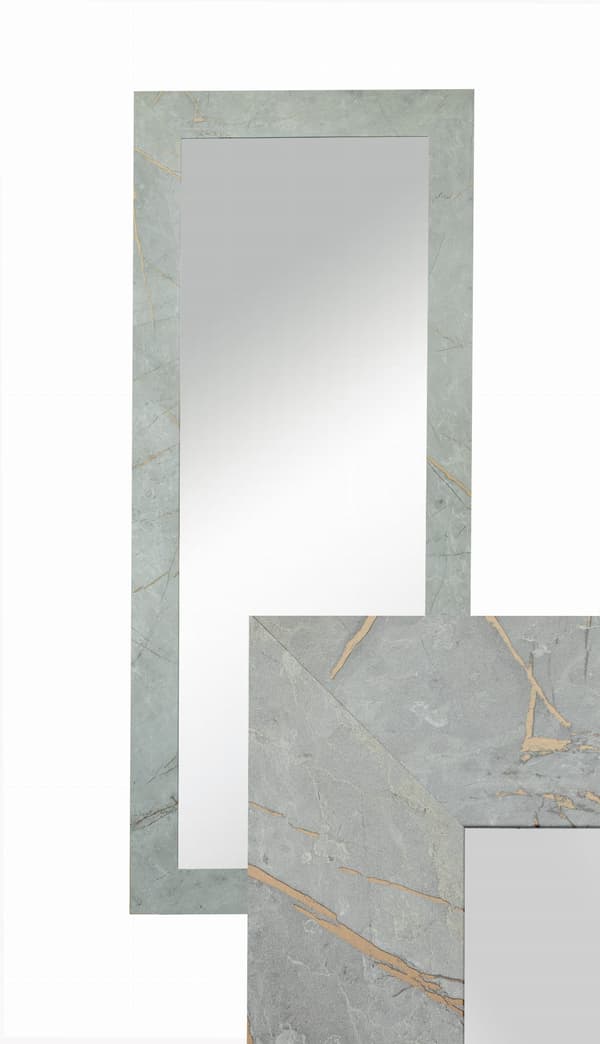 Spejlprofil 70/15 med ydermål 50x120 cm, grå Caspio