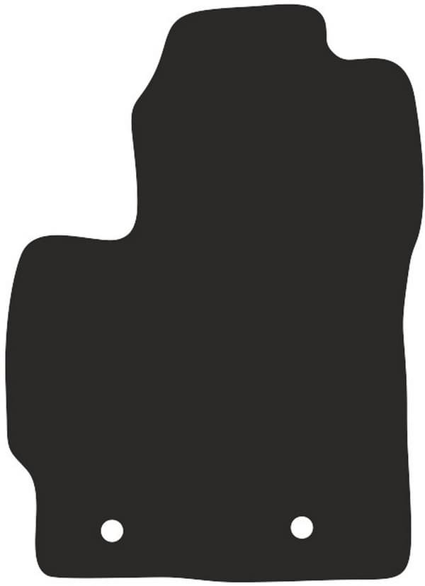 polyamid førermåtte med gummibagside til Toyota Auris I hatchback 2007-2012
