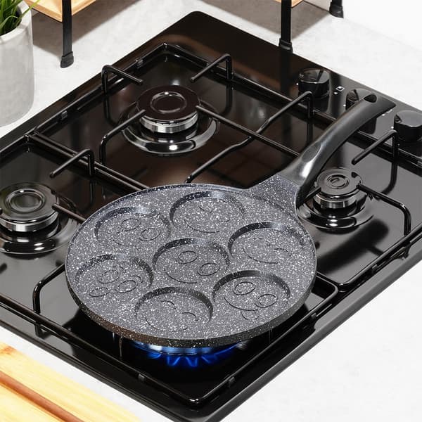 Granit ægpande med 7 huller BASIC LINE 26 cm