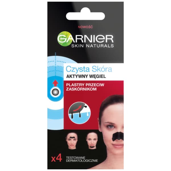 Garnier Ren Hud Plaster Mod Talgpropper med Aktivt Kul 4 stk.