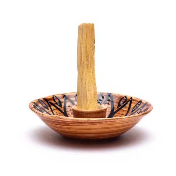 Keramisk holder til Palo Santo - brun