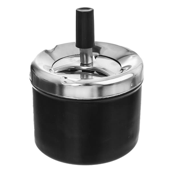Lukket metalaskebæger 9,5 cm