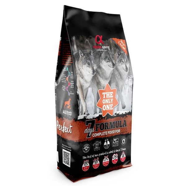 Alpha Spirit komplett torrfoder för hundar 7 dagar 12 kg