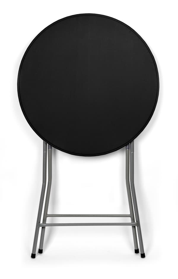 Hopfällbart cateringbord GALA 80 cm svart
