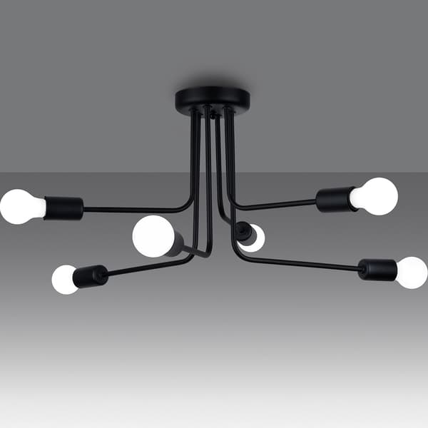 LOFTSLAMPE NOCTURNE 6 E27 SORT LUMILO 14.279.52