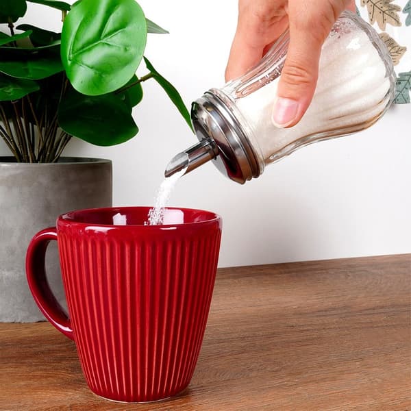 Sukkerskål med dispenser glas 190 ml