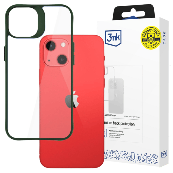 Apple iPhone 13 - 3mk Satin Armor Cover+ Grøn
