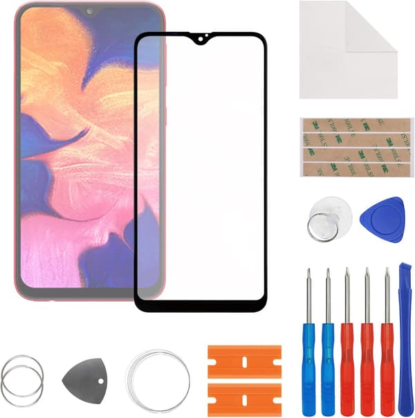DISPLAYGLAS TIL SAMSUNG GALAXY A10 FRONT YDRE SKÆRM