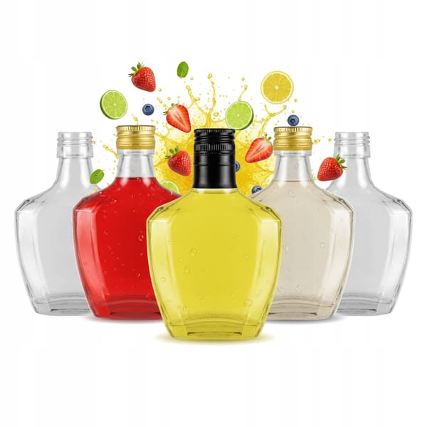 50x Pasjo 200ml glasflasker til Vodka Moonlight glasflasker