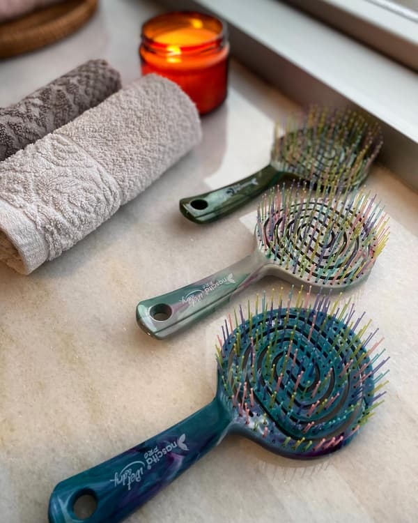 Nascita Hårborste 3D GemTips Marable Lila