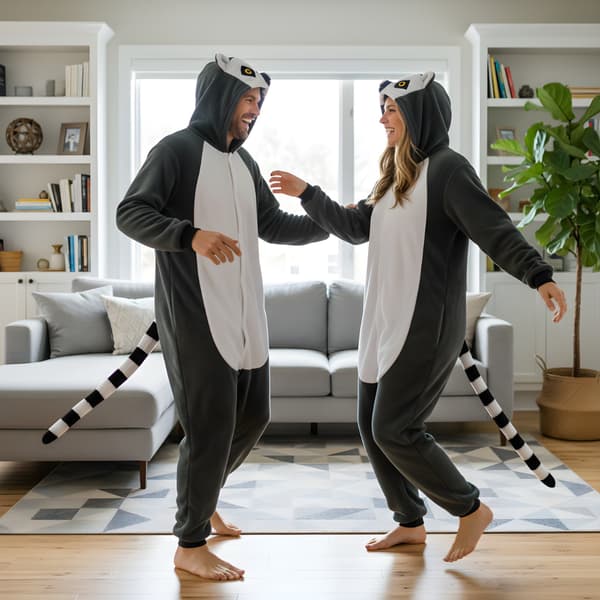 Kigurumi-pyjamas Lemur M 155-165 cm