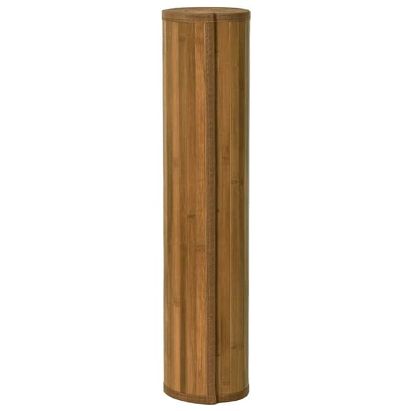 vidaXL Suorakulmainen matto, ruskea, 80x100 cm, bambu
