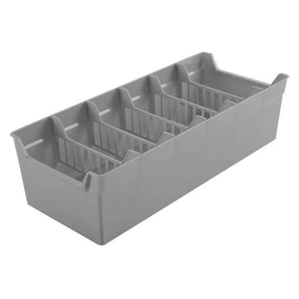 Opbevaringsbeholder organizer til krydderier grå 30x13x8 cm