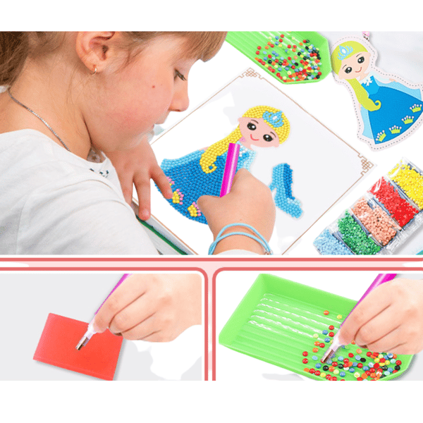 Diamantbroderi Diamantmålning Mosaik 5D Prinsessset