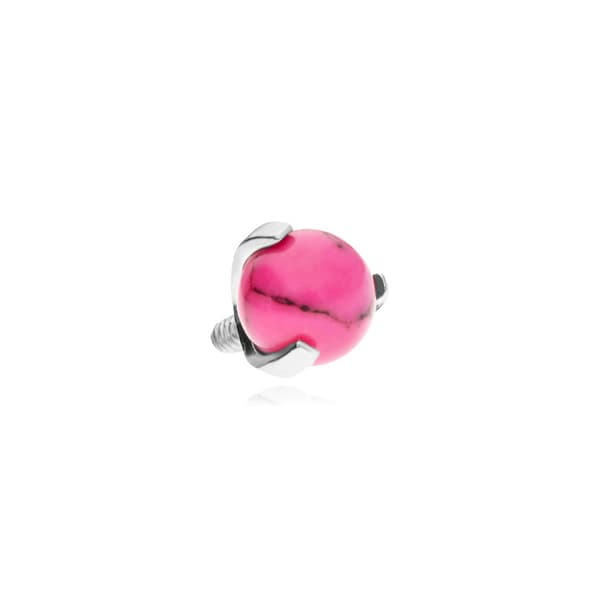 Titaniumkappe - pink howlit - sølv - TNA-020 1.2/3