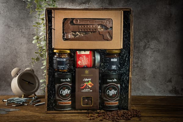 Presentkorg till Fars dag present choklad kaffe