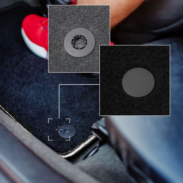 Bilmattor CARLUX-SILVER för Renault Modus minivan (2004-2012)