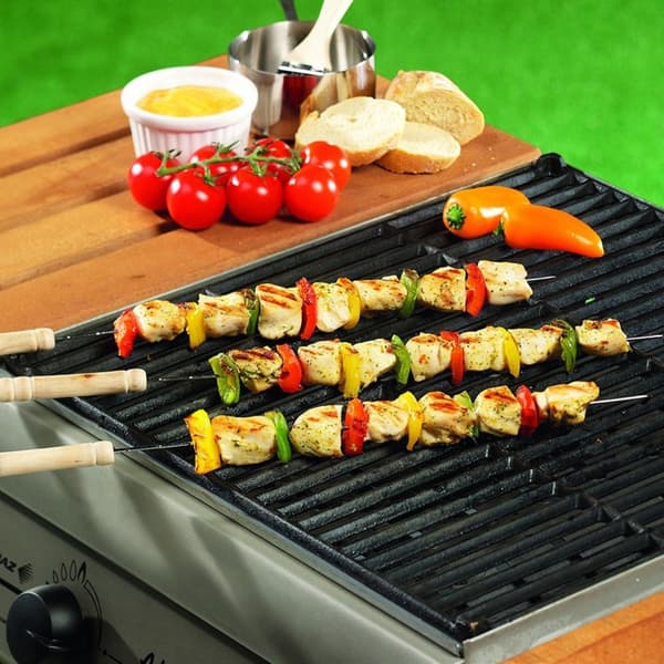 Stål kebabspyd 38,5 cm 4 stk.