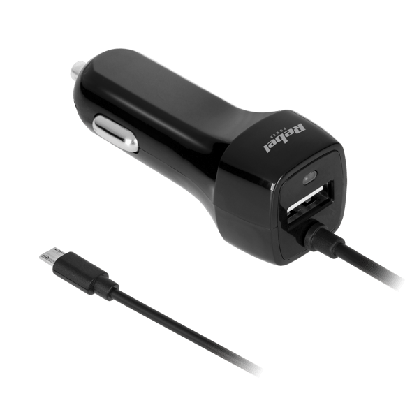 Rebel autolaturit 5V 2,1A USB microUSB 12V 24V