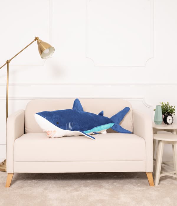 Teddy Bear Gustaw Shark ADI blå 110cm