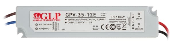 Hakkurivirtalähde 12V/3A/GPV-mini