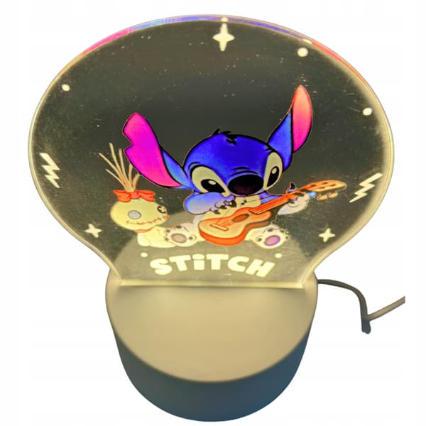 Nattlampa Stitch Lilo Skrivbordsgitarr För Barn LED 3D Helgdagar Gåva